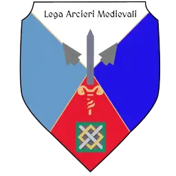 Logo della LAM, la Lega arcieri medievali